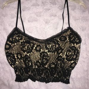 Black lace top